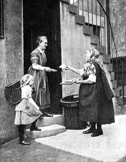 Fish seller, Scotland, 1936. Artist: Donald McLeish