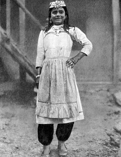 Tartar girl of the Green Peninsula, Crimea, 1936. Artist: Unknown