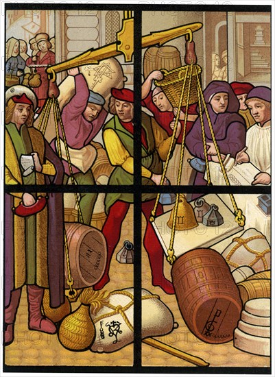 Wholesale dealers, 15th century (1849).Artist: Thurwanger Freres