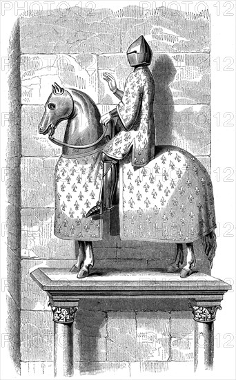 Equestrian statue of King Philip le Bel, 1575 (1849). Artist: Unknown