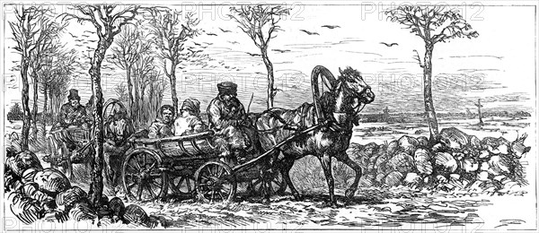 On a road near St Petersburg, Russia, 1882. Artist: Unknown
