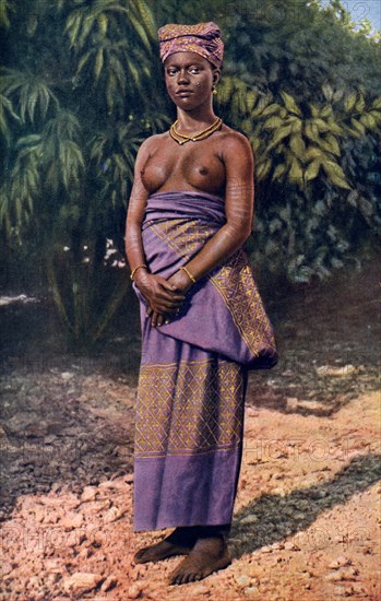 A woman from Accra, Ghana, 1922.Artist: PA McCann