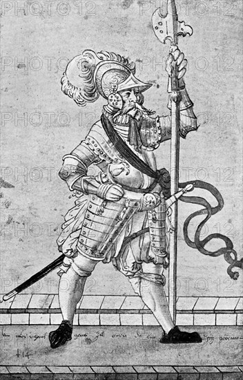 Hans Ganti of Bern, c16th century (1901).Artist: A Landsknecht