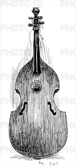 French viola da gamba, c1600, (1901). Artist: Unknown