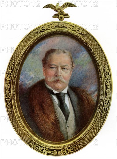 William Howard Taft, American president, 1910.Artist: Alyn Williams