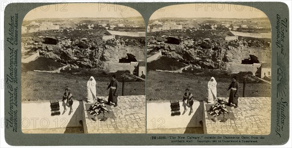 Jerusalem as seen from the Damascus Gate, Palestine, 1901.Artist: Underwood & Underwood