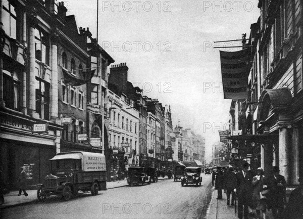 Looking south in New Bond Street, London, 1926-1927. Artist: Unknown