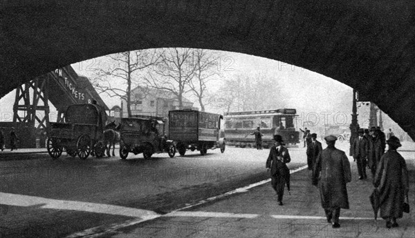 The Embankment, London, 1926-1927. Artist: Unknown