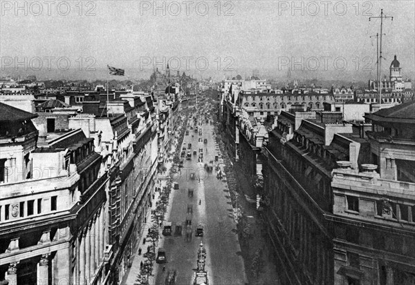 On the roof of Bush House, looking from Kingsway towards the northern heights, London, 1926-1927. Creator: Unknown.