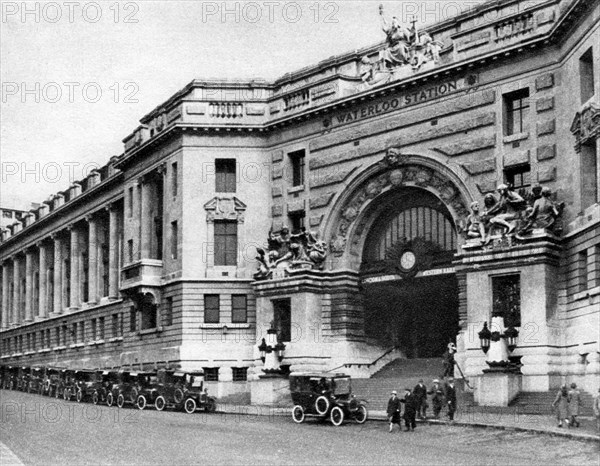 Waterloo Station, London, 1926-1927.Artist: McLeish