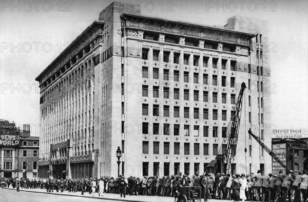 Adelaide House, London, 1926-1927.Artist: McLeish