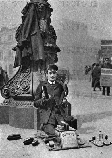 A bootblack, London, 1926-1927. Artist: McLeish