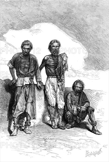 'Vagrant Convicts, China', c1890. Artist: Unknown