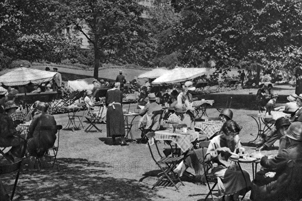 Embankment Gardens, Charing Cross, London, 1926-1927. Artist: Unknown