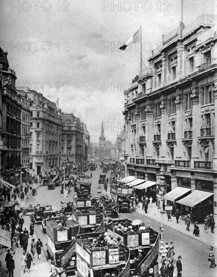 Regent Street, London, 1926-1927. Artist: McLeish