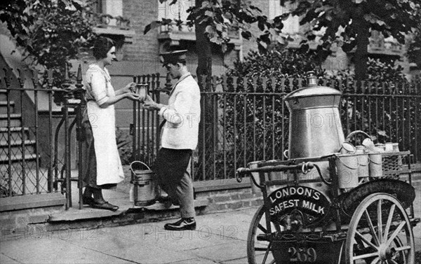 Milkman, North London, 1926-1927. Artist: McLeish