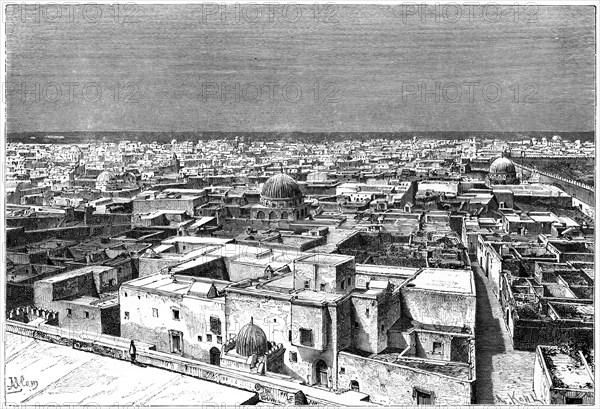 View of Kairwan, Tunisia, c1890. Artist: Armand Kohl