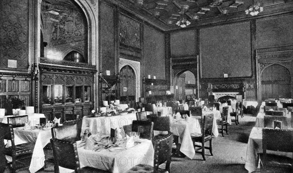 The dining room of the House of Commons, London, 1926-1927. Artist: Unknown