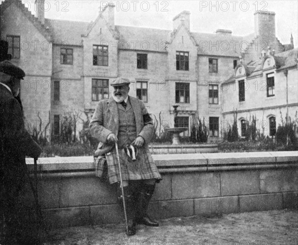 King Edward VII (1841-1910) at Balmoral, Scotland, 1908.Artist: Queen Alexandra