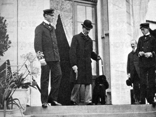 King Christian IX of Denmark (1818-1906) with his grandsons, 1908Artist: Queen Alexandra