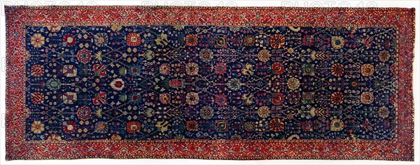 An Isphahan carpet from the 16th century, 1910. Artist: Unknown