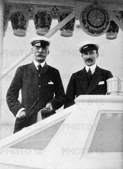 Count Benckendorff and Lord Errington, 1908.Artist: Queen Alexandra