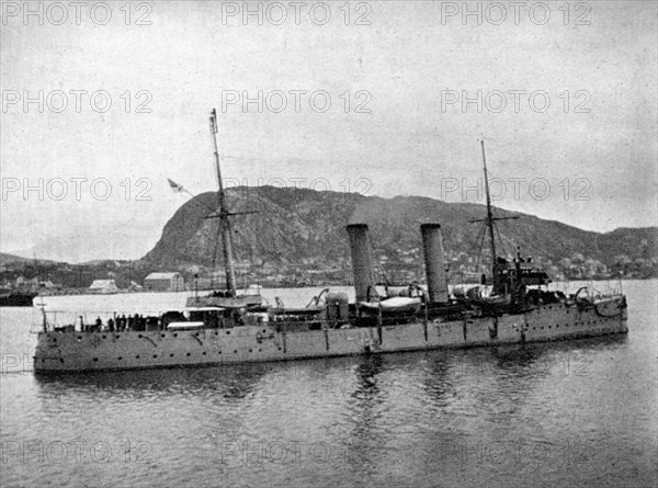 HMS Spartan off Norway, 1904 (1908).Artist: Queen Alexandra