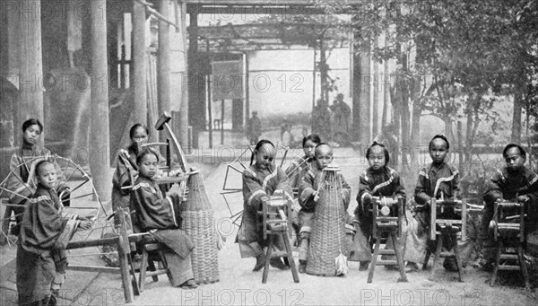 Basket-makers, Hongkong, 1922. Artist: Unknown