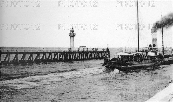 A steamer departing from Trouville for Le Havre, France, c1920s. Artist: Unknown