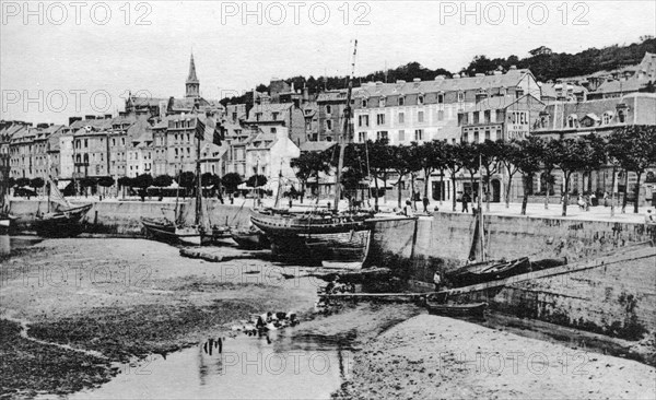 Dockside, Trouville, France, c1920s. Artist: Unknown