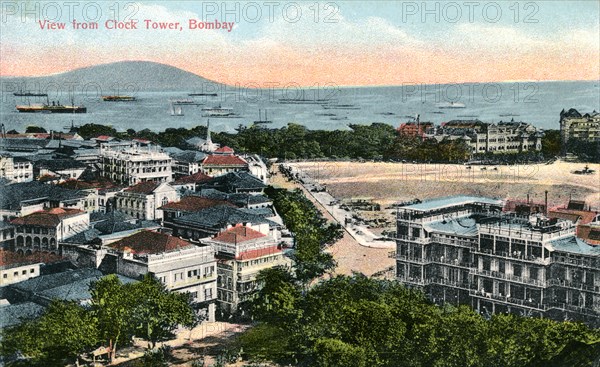 View from the Clock Tower, Bombay, India, early 20th century. Artist: Unknown