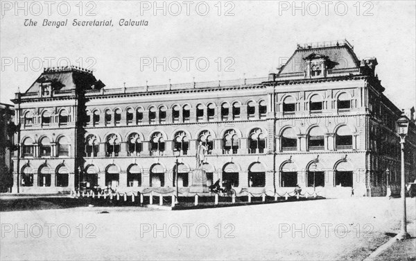 'The Bengal Secretariat, Calcutta', India, early 20th century. Artist: Unknown