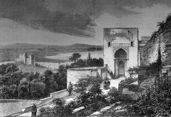 The Mezquita, Córdoba, Spain, 1849.Artist: A Bisson