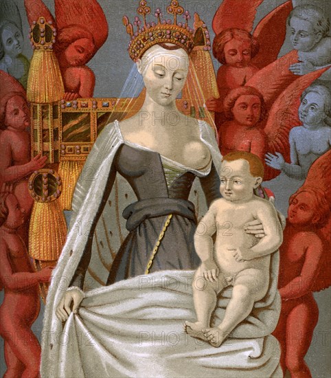 Agnès Sorel (1421-1450), mistress of King Charles VII of France, c1450 (1849). Artist: Unknown