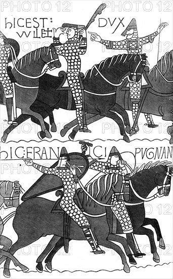 Knights of Duc Guillaume, c1070 (1849). Artist: Unknown