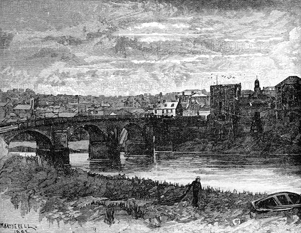 Newport Castle and bridge, Newport, Wales, 1900. Artist: Unknown