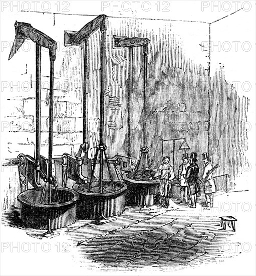 'The Woolwich blowing machine', 1886. Artist: Unknown