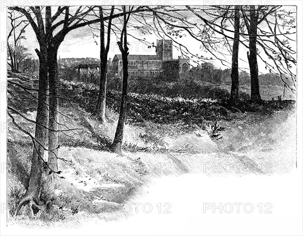 'St Albans, from Verulam', 19th century. Artist: Unknown