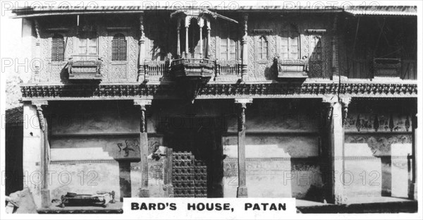 Bard's house, Patan, India, c1925. Artist: Unknown