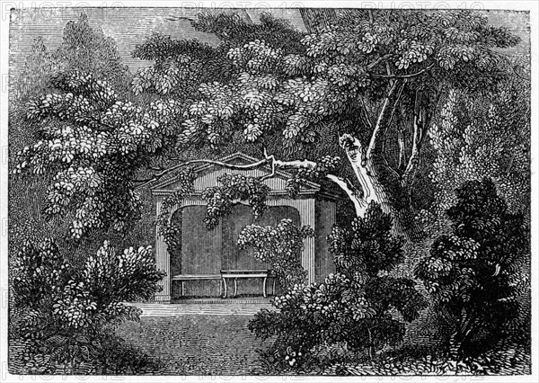 Thomson the Poet's Alcove, Richmond, Surrey, 1840. Artist: Unknown