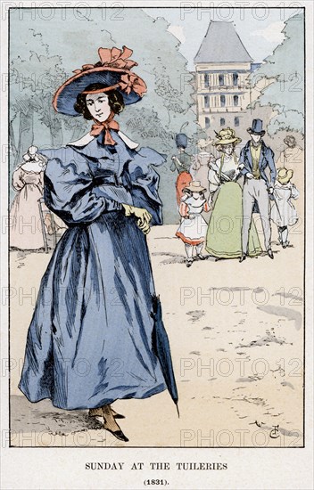 'Sunday at the Tuileries, 1831', (1898). Artist: Unknown