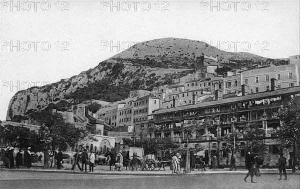 Casemates Square, Gibraltar, early 20th century. Artist: VB Cumbo