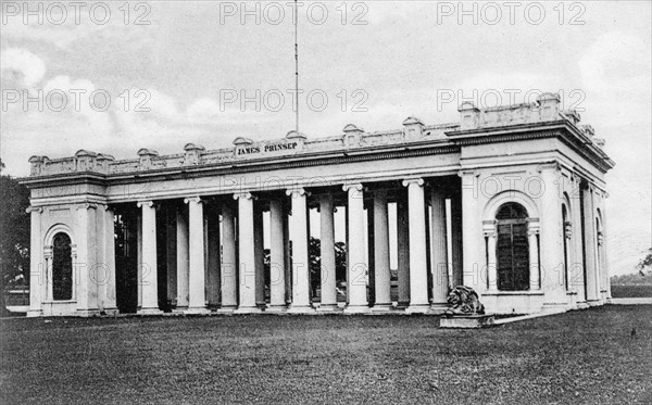 Princep Ghat, Strand Road, Calcutta, India, early 20th century.Artist: Newman