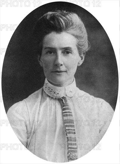 Edith Cavell, British nurse and humanitarian, c1915, (c1920). Artist: Unknown