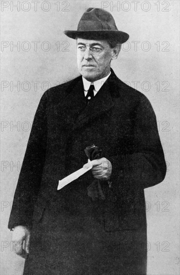 President Woodrow Wilson, First World War, 1916, (c1920). Artist: Unknown