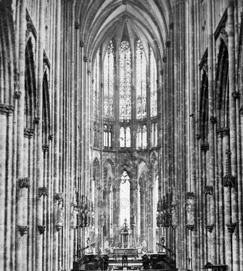 Interior of Cologne Cathedral, early 20th century. Artist: Unknown