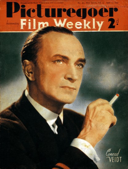 Conrad Veidt (1893-1943), German actor, 1940. Artist: Unknown