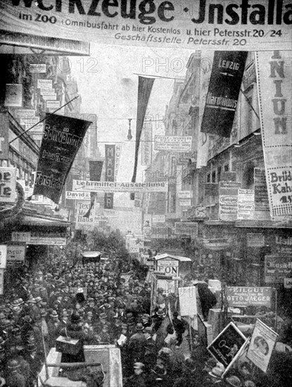 Leipzig's great advertisement parade, Leipzig, Germany, 1922. Artist: Unknown