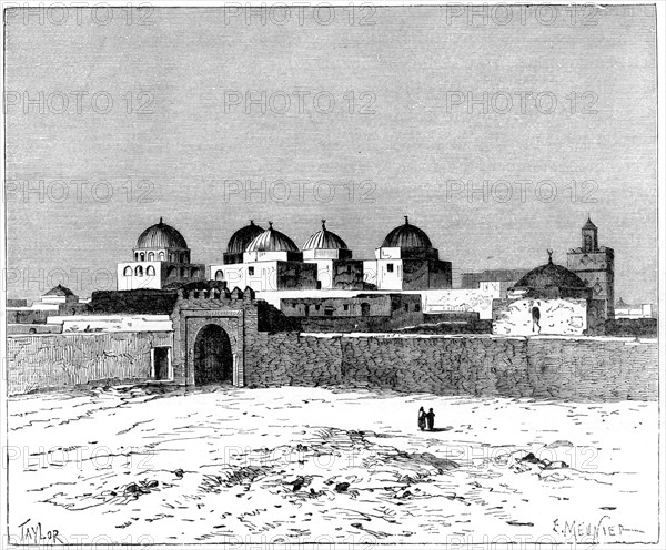 'The Mosque of the Swords, Kairwan', c1890. Artist: Meunier