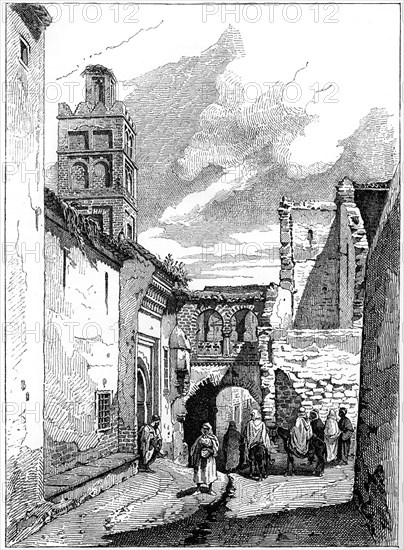 Street view in Tlemcen, Algeria, c1890. Artist: Unknown